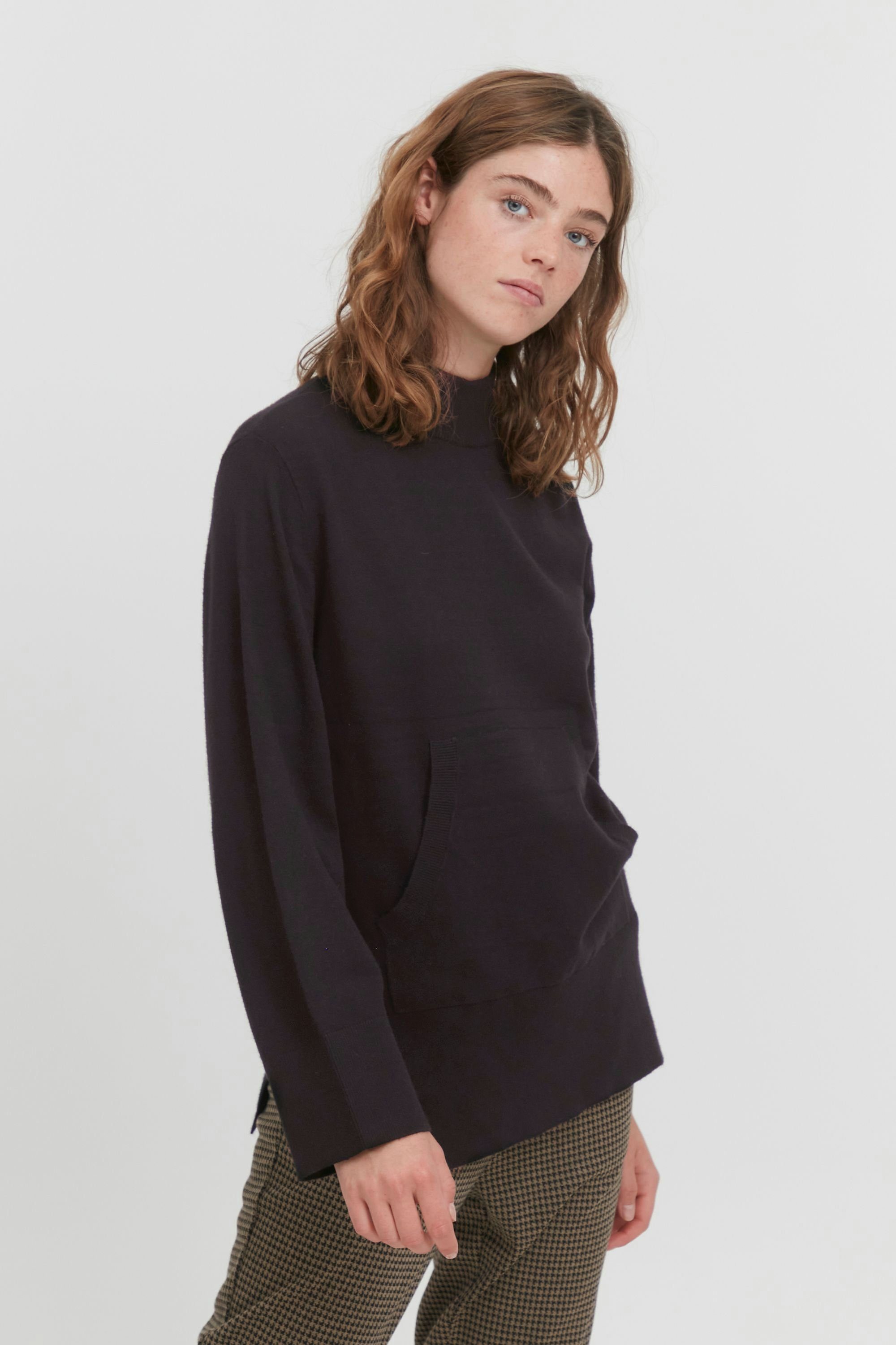 Ichi Sweatshirt IHKAVA LS6 - 20115036 Sweatshirt mit hohem Kragen Black (194008)