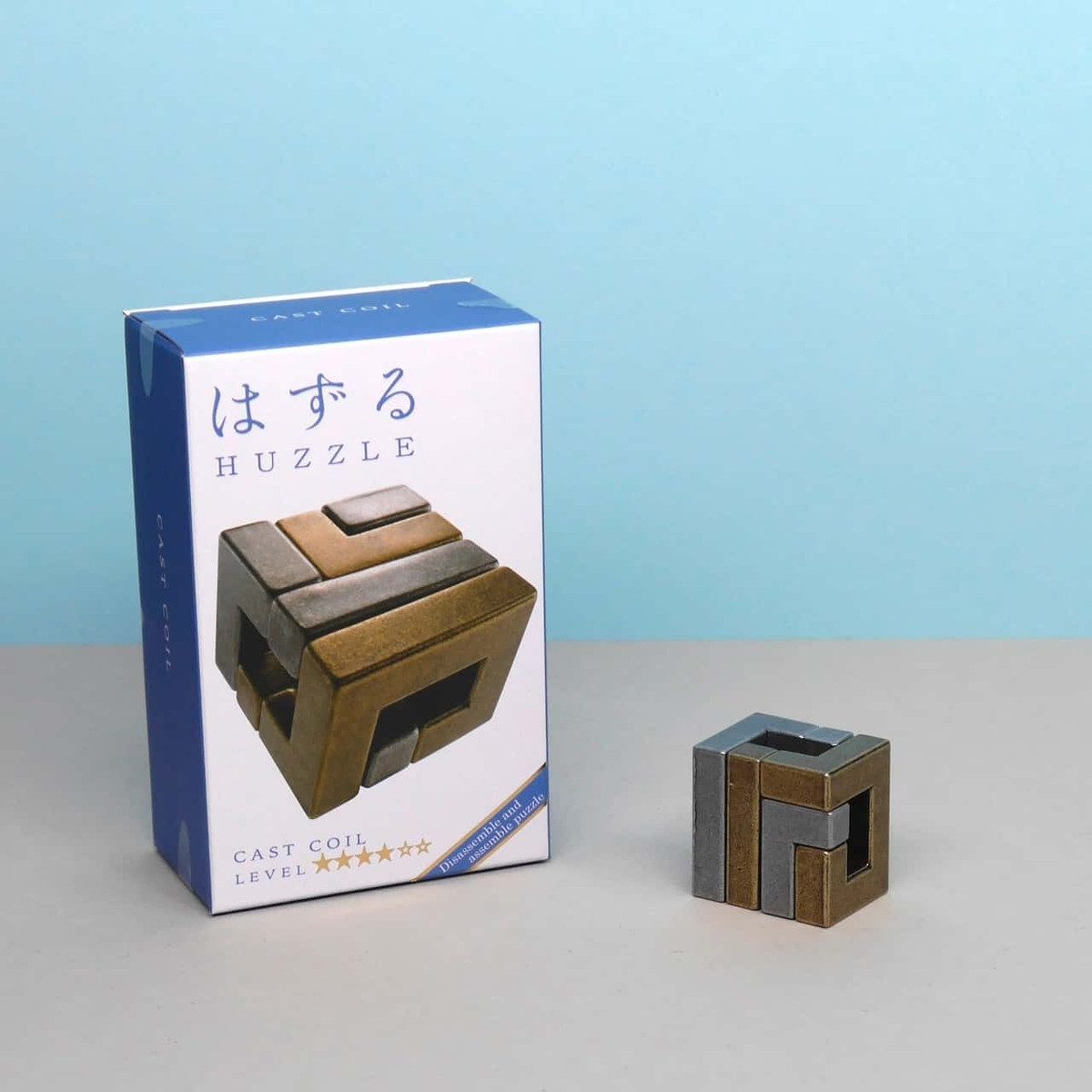 Hanayama Spiel HUZZLE CAST COIL - verzwicktes Geduldspiel, Knobelspiel, Metallpuzzle