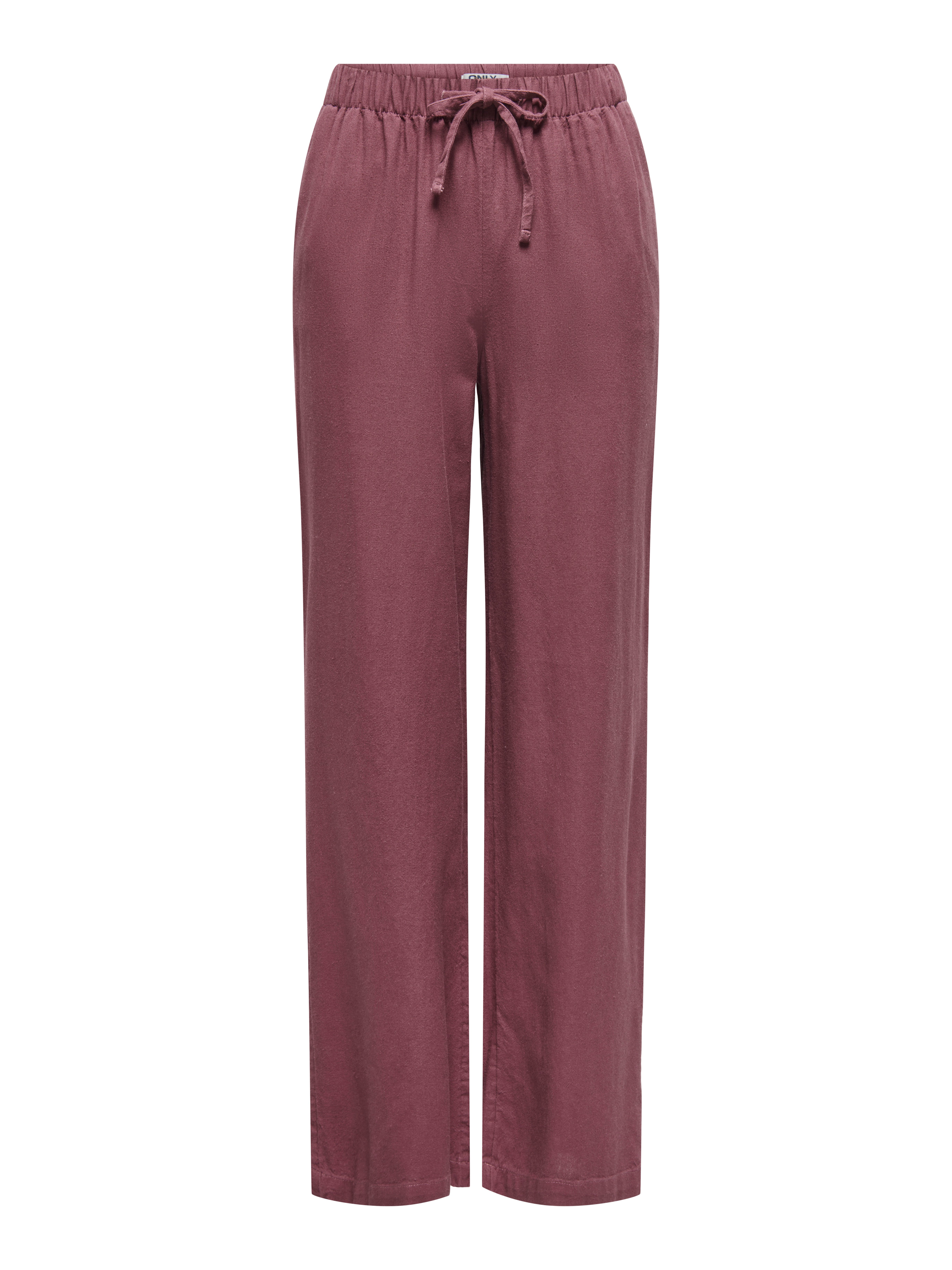 ONLY Schlupfhose ONLGOA MW LINEN BL PULL-UP PANT CC PNT mit Leinen günstig online kaufen
