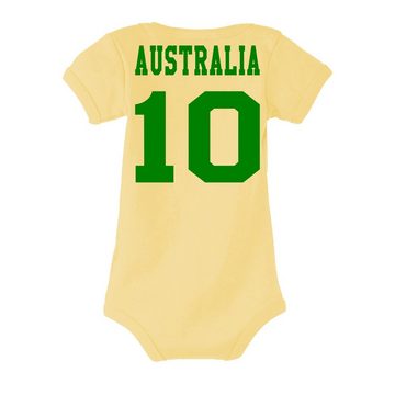 Blondie & Brownie Strampler Kinder Baby Australien Sport Trikot Fußball Weltmeister Meister WM