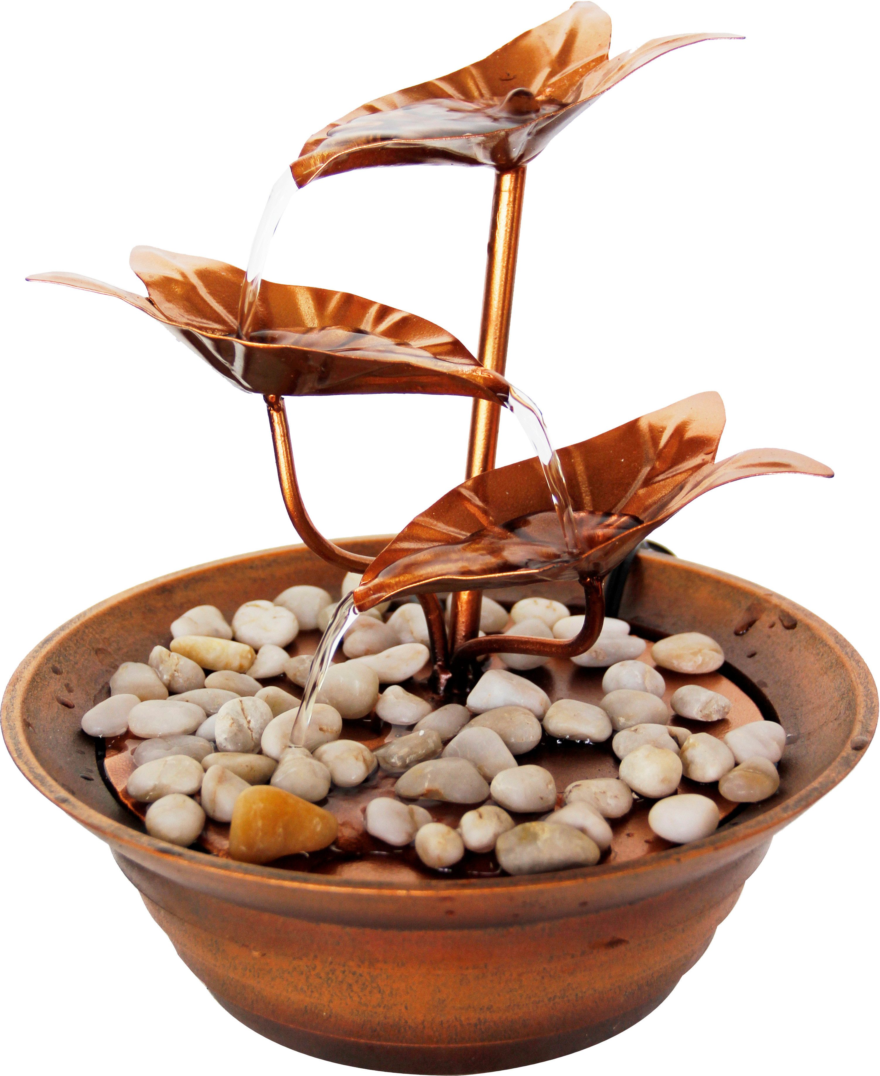 Gartenbrunnen Design-Zimmerbrunnen mit Deko-Steinchen