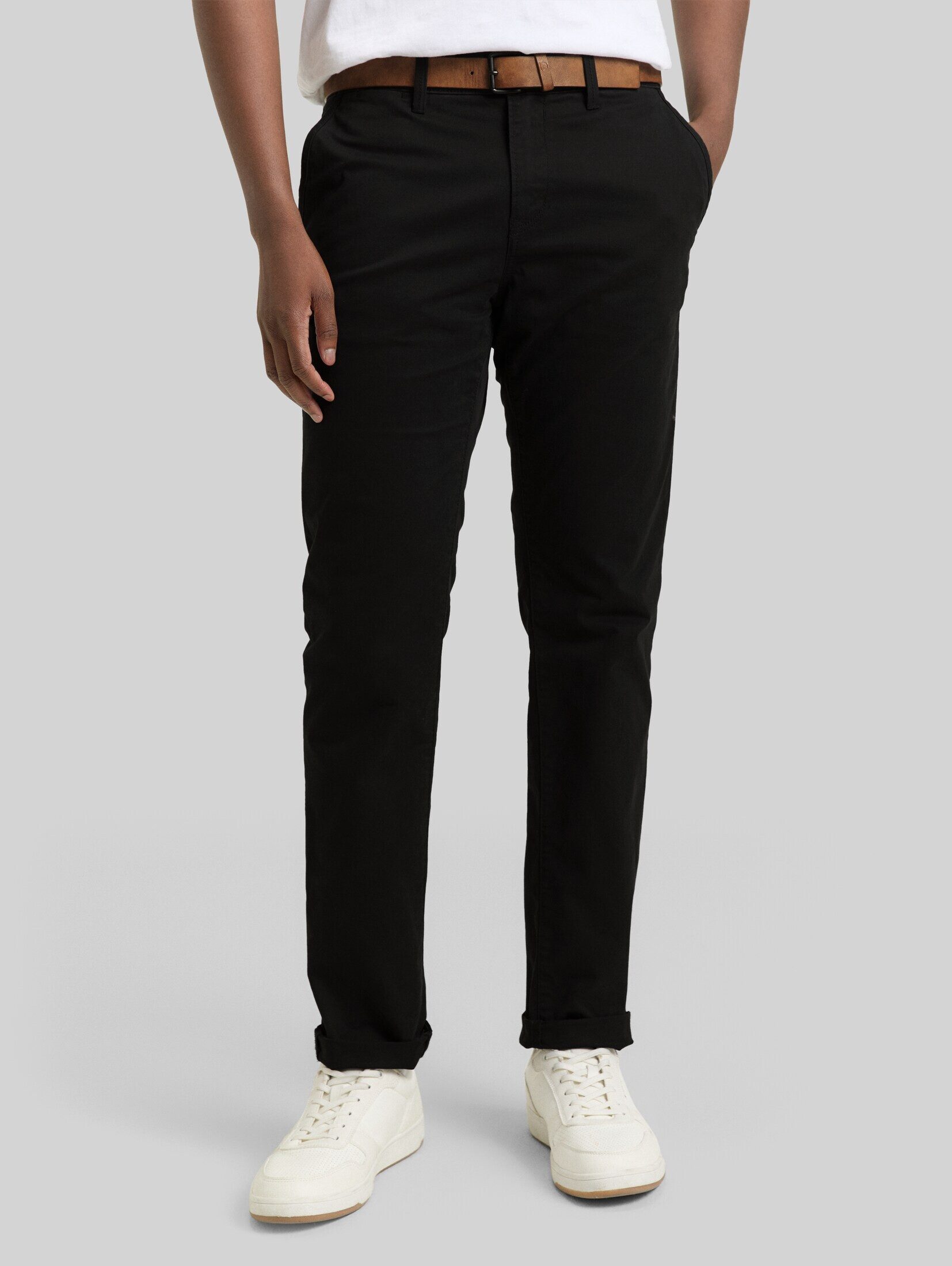 TOM TAILOR Denim Chinohose Hosen & Chino Slim Chino Hose mit Gürtel