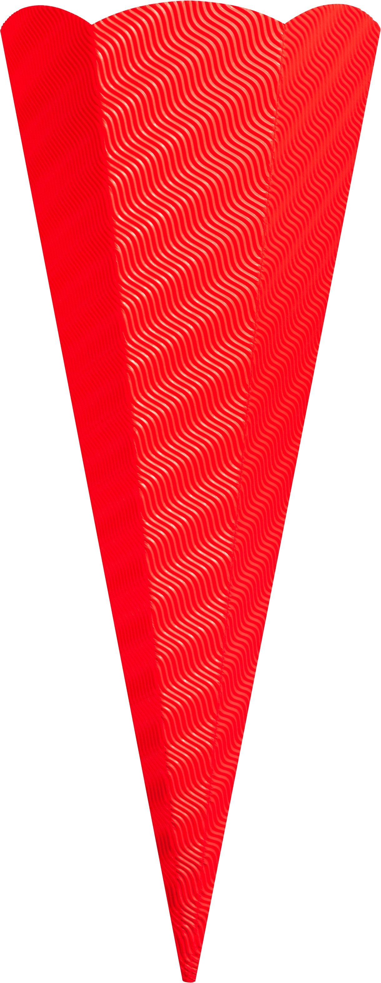Folia Schultüte Schultüten-Rohlinge aus 3D-Wellpappe, 5er-Set einer Farbe