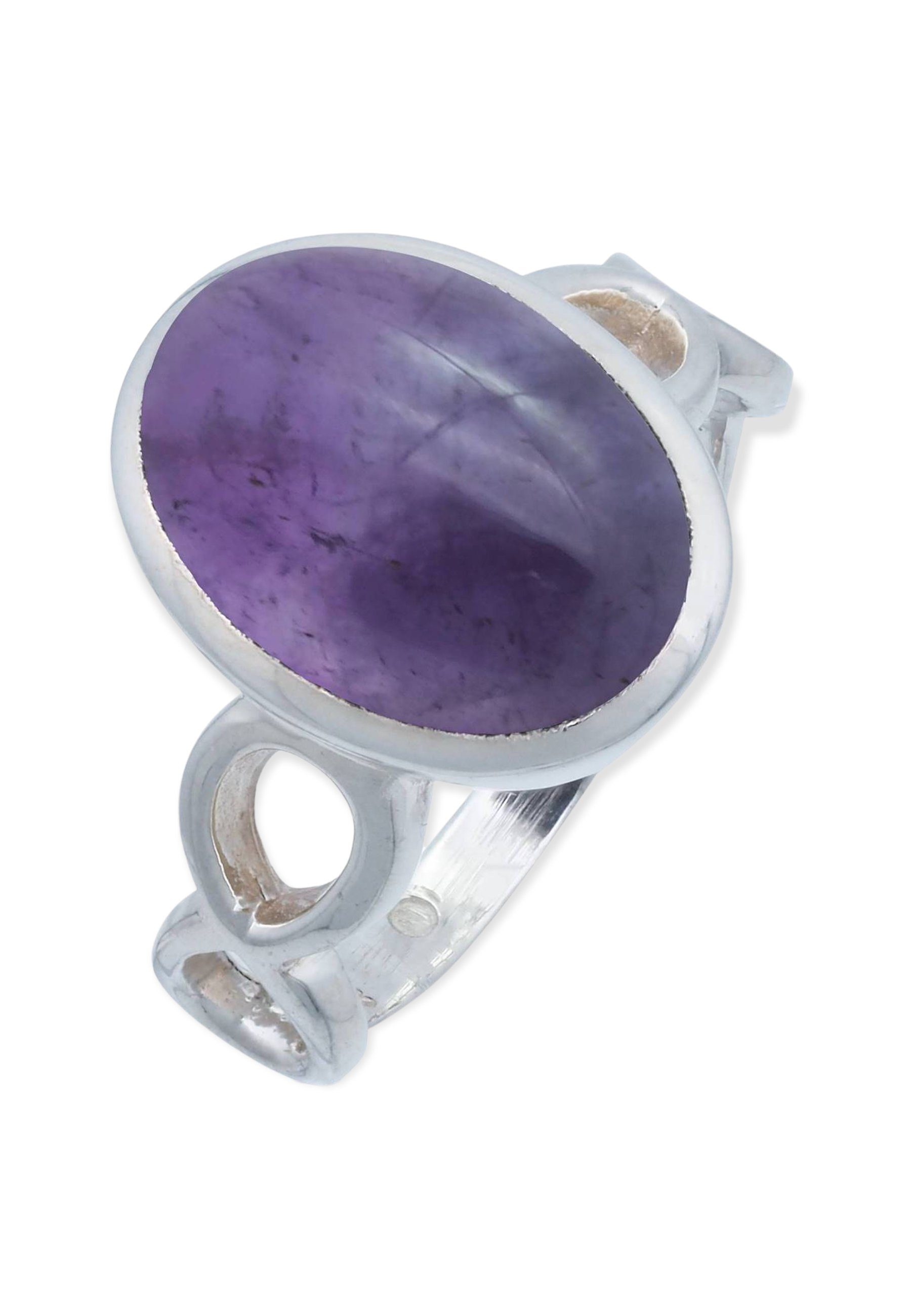 Silberring Amethyst mit Silber 925er mantraroma