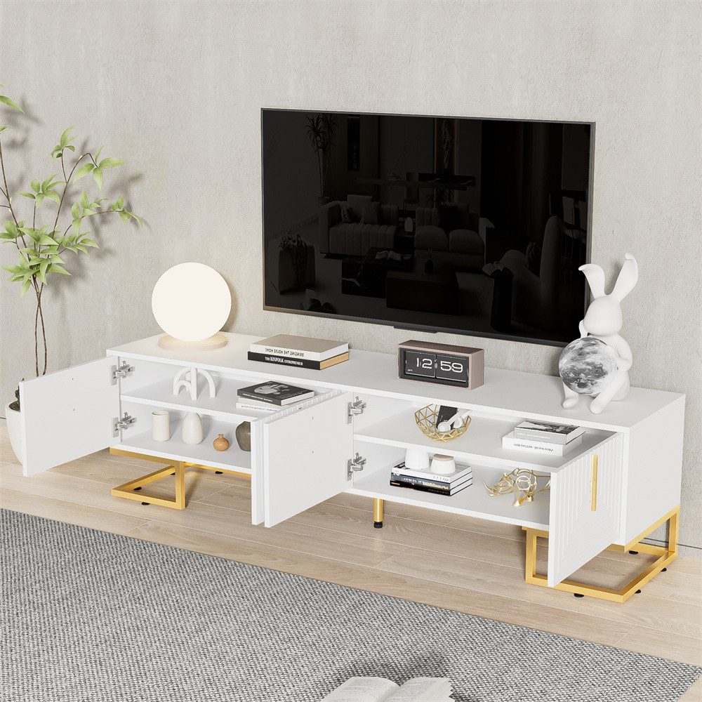 XDeer TV-Schrank TV-Schrank, lowboard mit strukturierter günstig online kaufen
