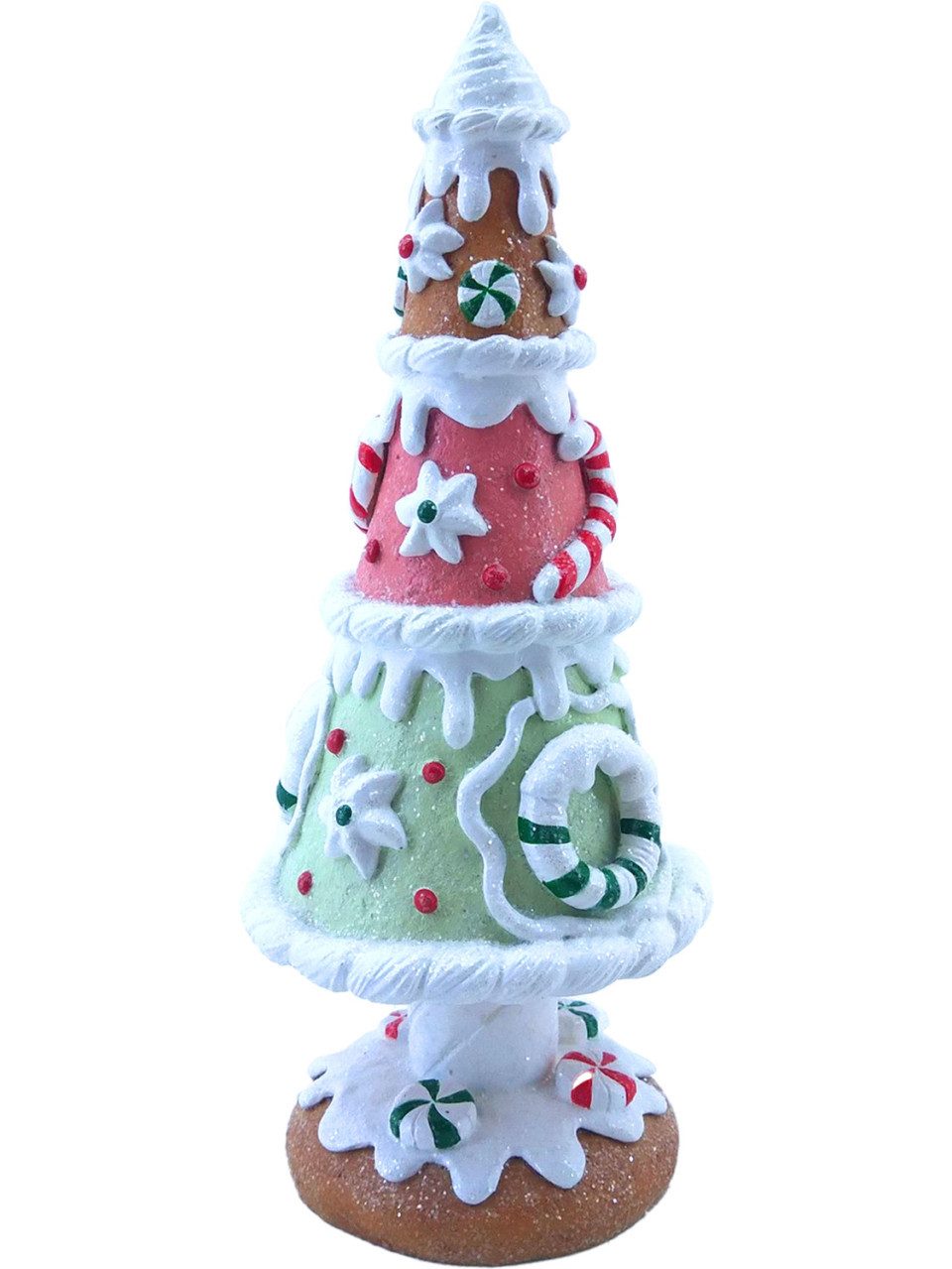 Figurendiscounter Weihnachtsfigur Figur Pfefferkuchen Baum 44,5 x 18 x 18 cm braun