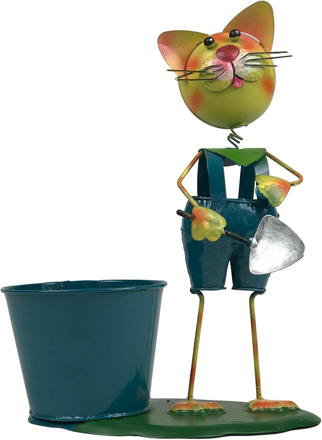 tradiero Blumentopf Pflanzfigur - Metallfigur zum Bepflanzen