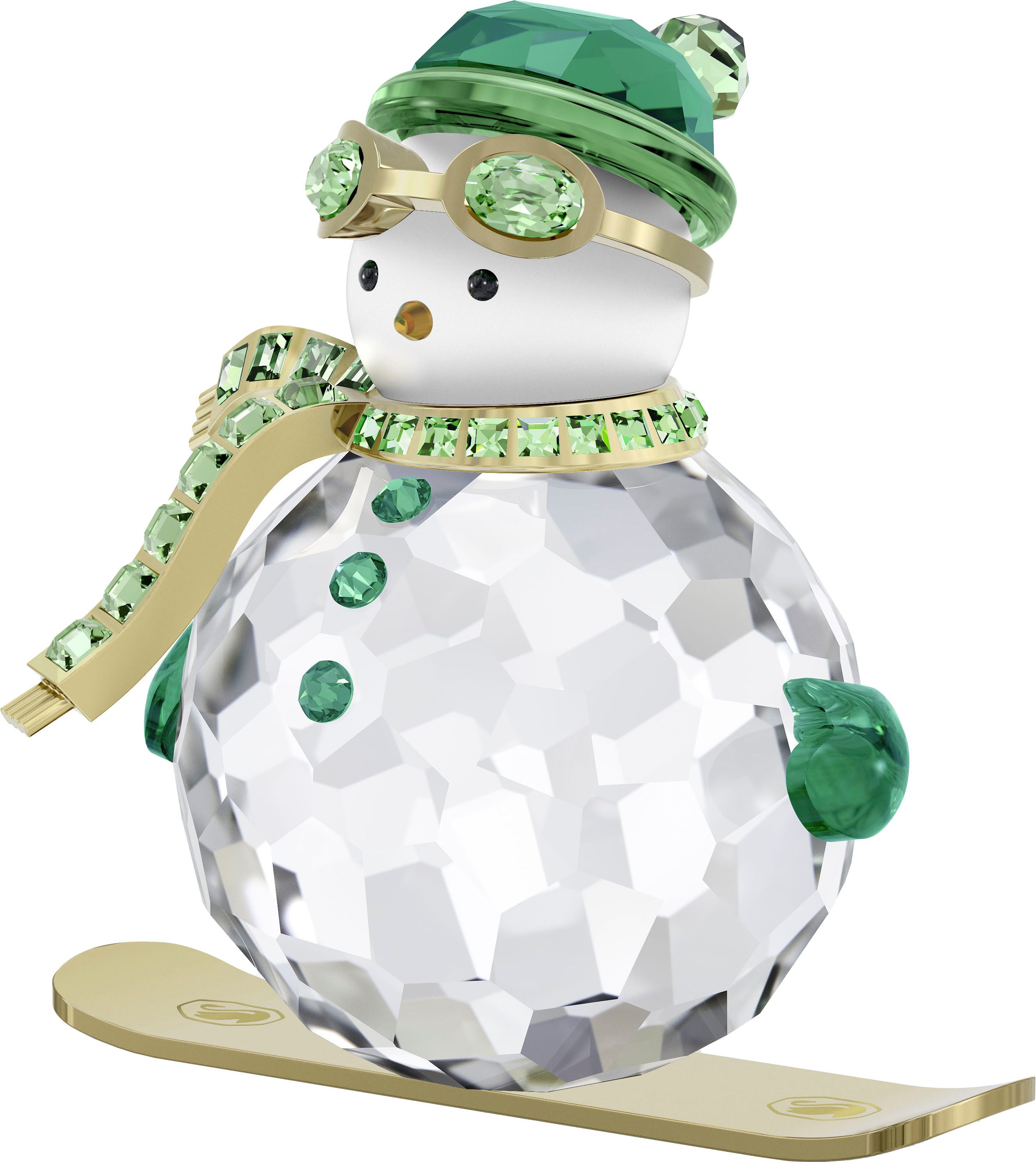 Swarovski Weihnachtsfigur Deko Kristall Sammelfigur Holiday Cheers Dulcis Schneemann (1 St), Swarovski® Kristall