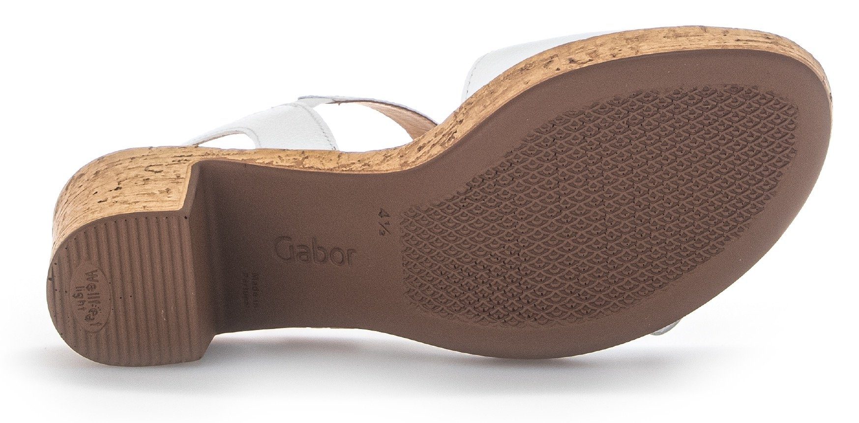 hochwertiger Ausstattung Sandalette Gabor mit weiß