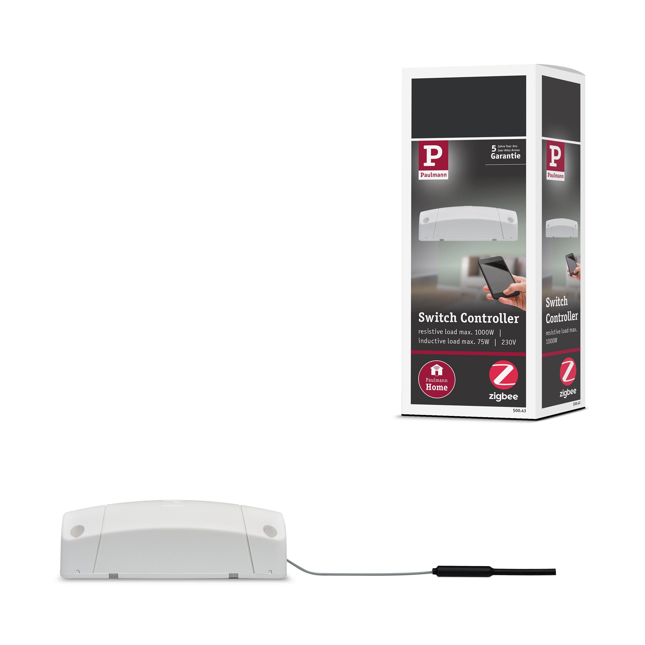 Paulmann Controller Smart Home Zigbee 3.0 Cephei 230V max. 1000W Weiß, Grau Smart-Home-Fernbedienung
