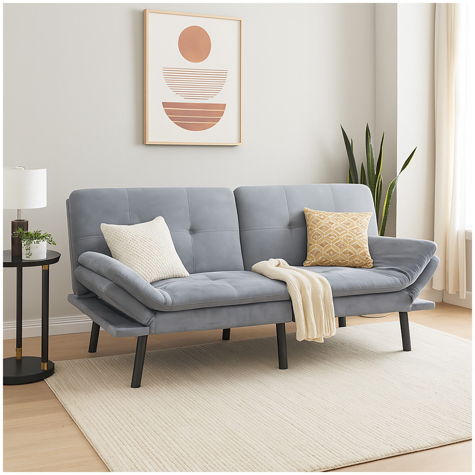 HTI-Living 2-Sitzer Sofa mit verstellbaren Armlehnen günstig online kaufen