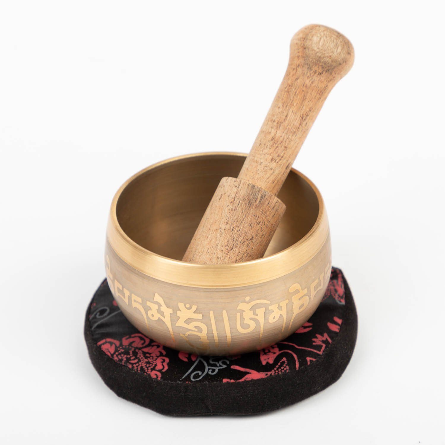bodhi Beruhigungs- und Entspannungsgerät Indische Klangschale „Singing Bowl“, SCHRIFTZEICHEN, ca. 240 g – Bild 2 von 5