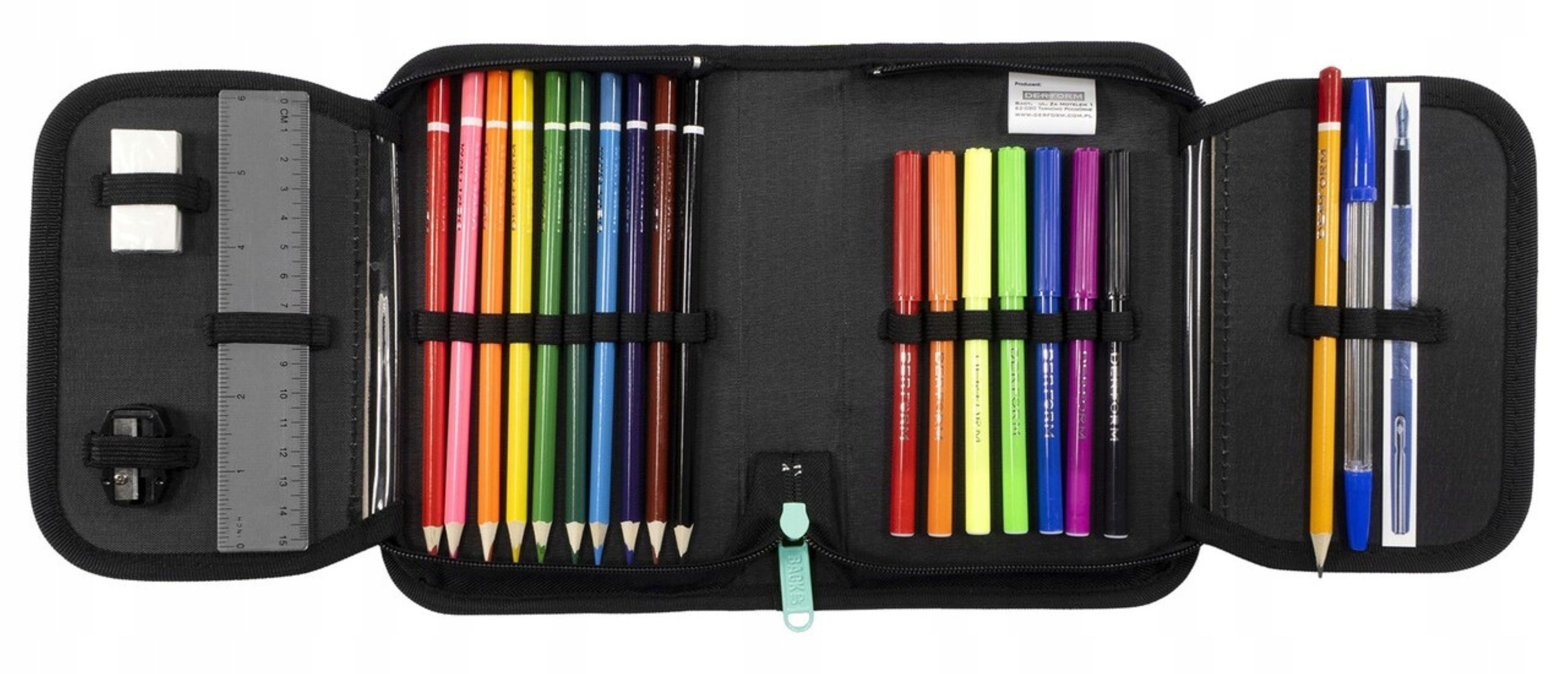 Back Up Federmäppchen Schüleretui „Süßer Waschbär” – Federmäppchen mit Zubehör BackUP, (1-tlg)