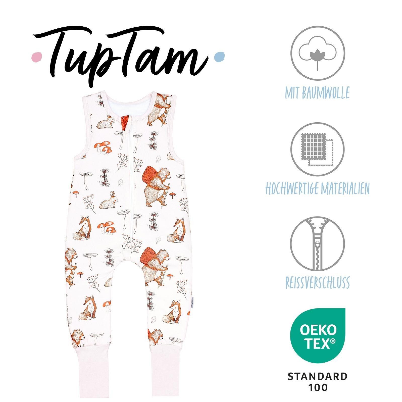 TupTam Babyschlafsack Schlafsack mit Beinen ohne Ärmel 2.5 TOG Ganzjahr – Bild 2 von 5