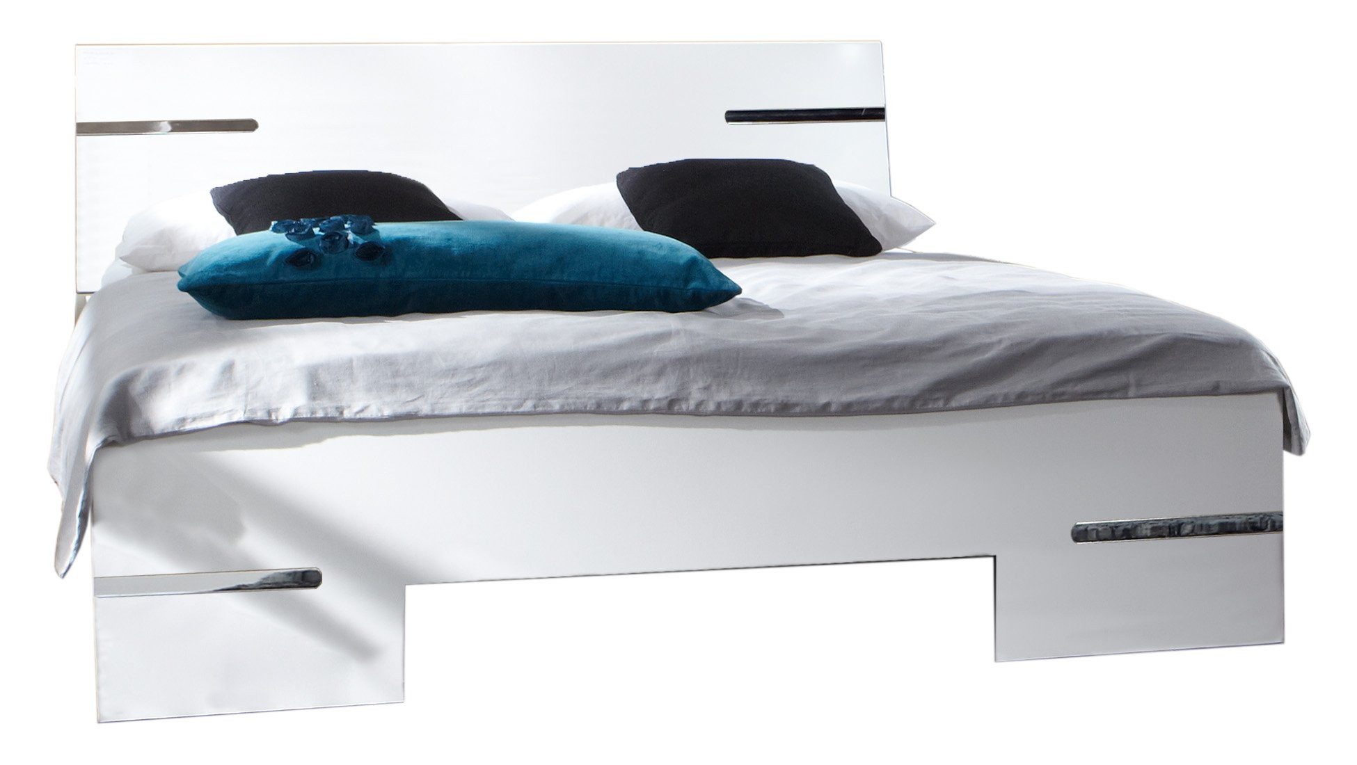 Schlafzimmer-Set in WEISS - 282x81x210cm (BxHxT)