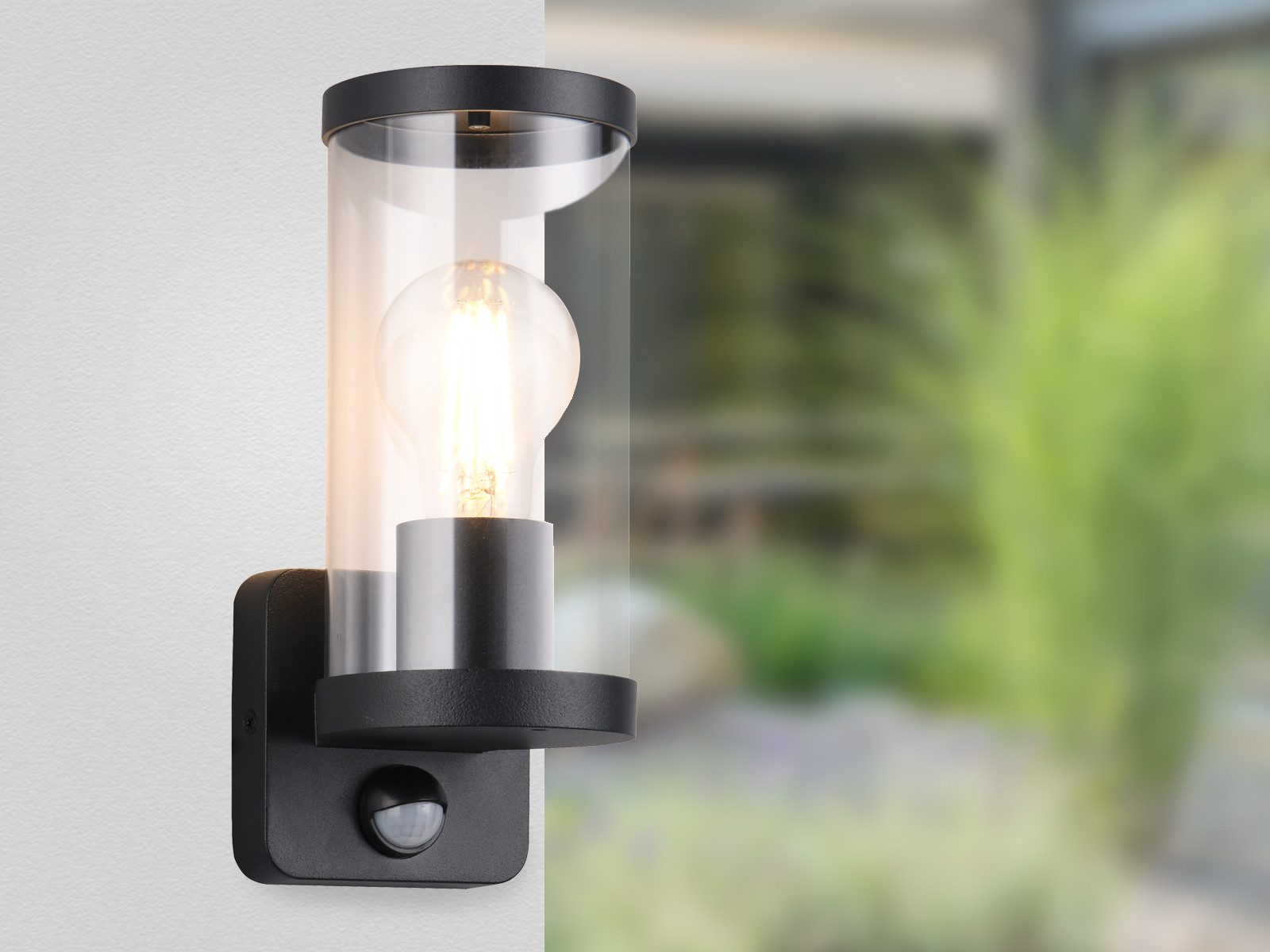 Reality Leuchten LED Außen-Wandleuchte, Bewegungsmelder, LED wechselbar, Wa günstig online kaufen