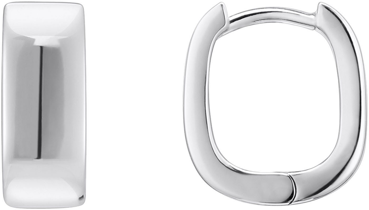 THOMAS SABO Paar Creolen Schmuck Silber 925 Ohrringe mit eckiger Form