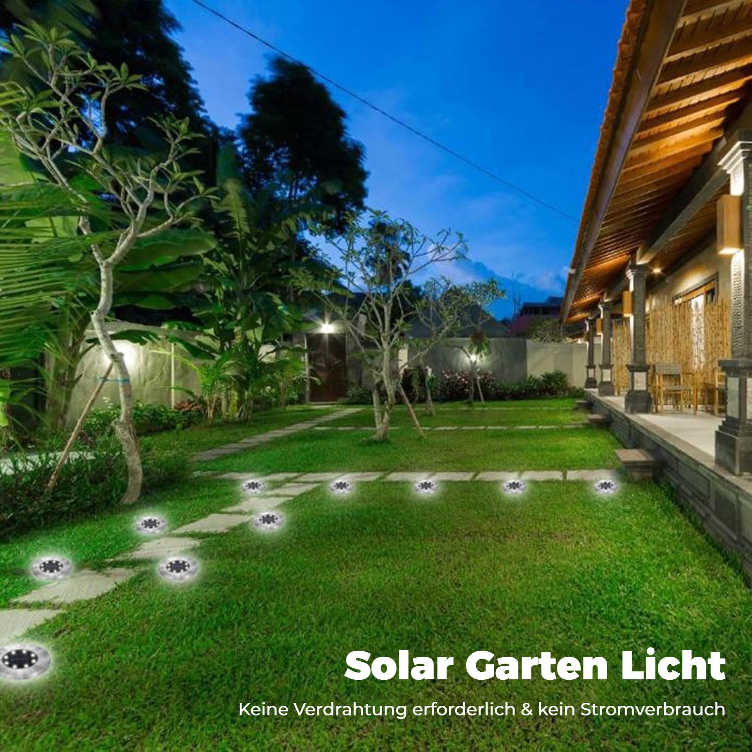 BlingBin LED Solarleuchte Solar Bodenleuchten, LED günstig online kaufen
