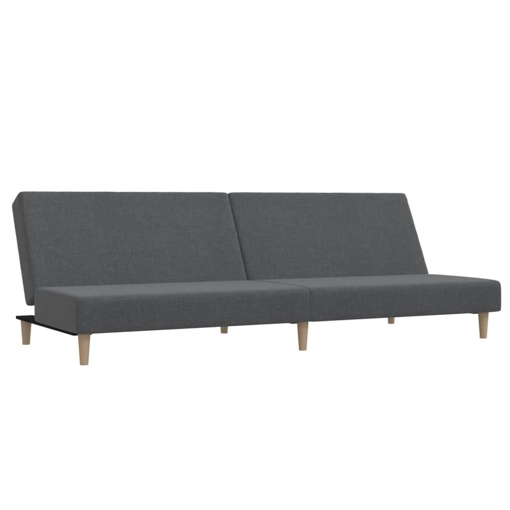 vidaXL Sofa Schlafsofa 2-Sitzer Hellgrau Stoff