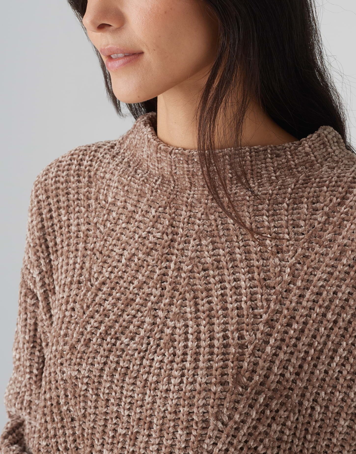 OPUS Strickpullover Strickpullover PANETA Loose aus weichem Chenille