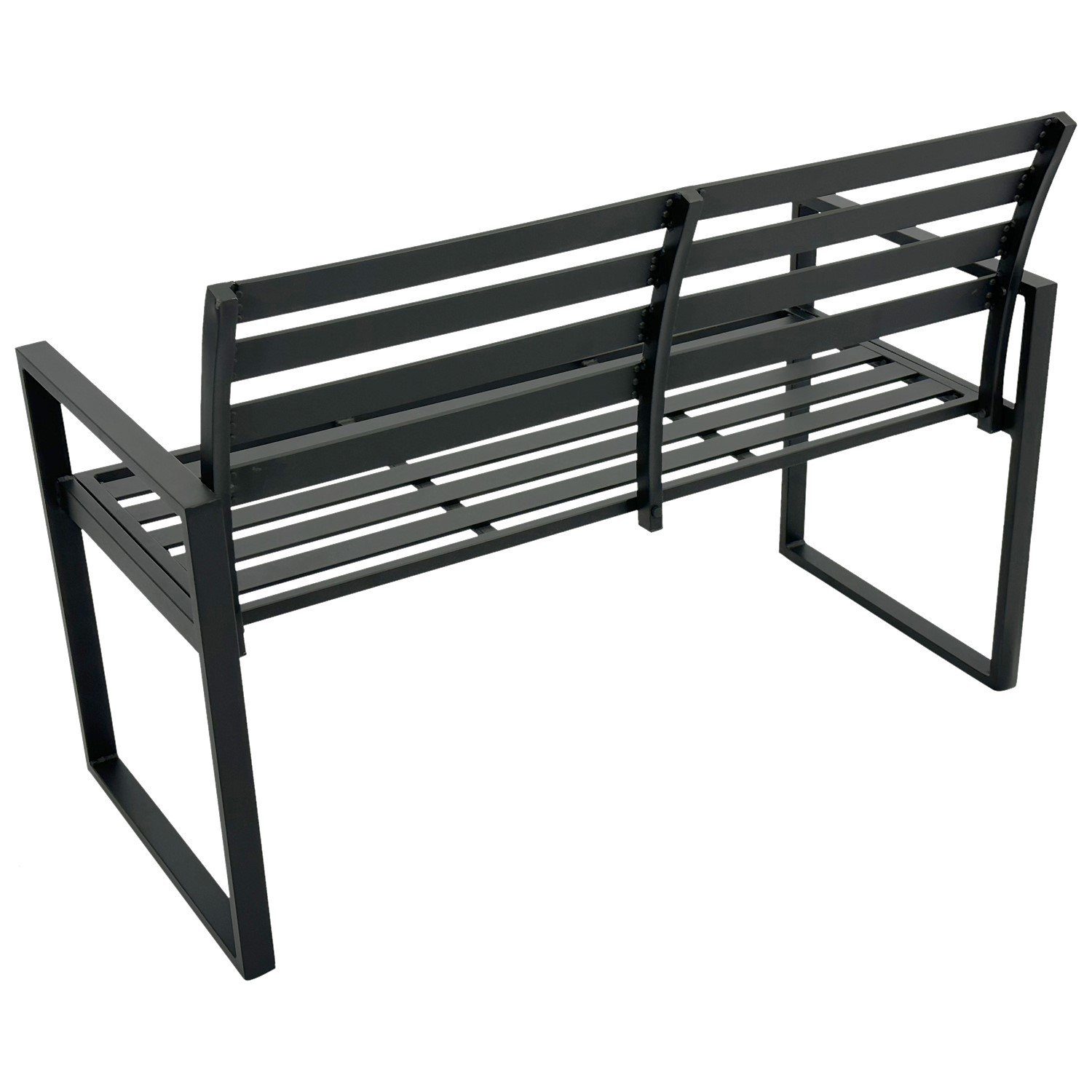 DEGAMO Gartenbank ATLANTA (1-St), 2-sitzer 123cm, Aluminium rostfrei in dun günstig online kaufen