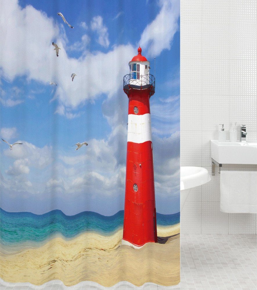 Sanilo Duschvorhang Leuchtturm 180 x 200 günstig online kaufen