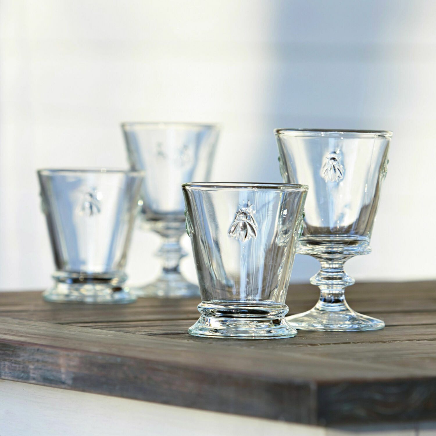 Mirabeau Glas Wassergläser 6er Set Abeille klar, Glas