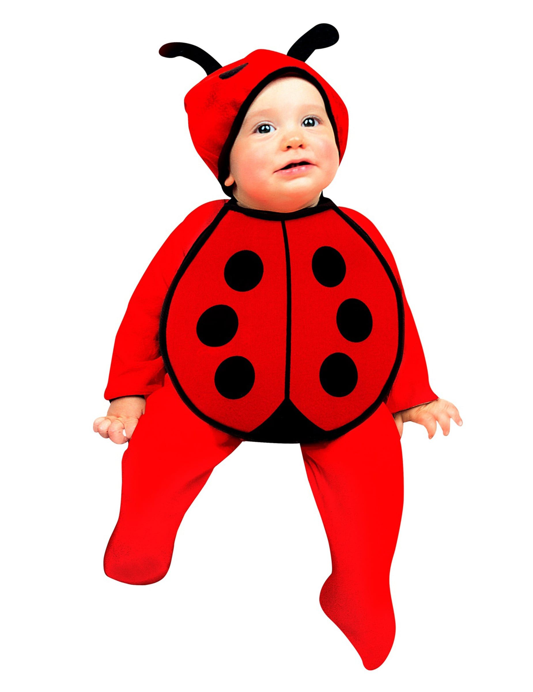 Widmann S.r.l. Kostüm Baby Marienkäferchen Kostüm Set Babykostüm schwarz-rot