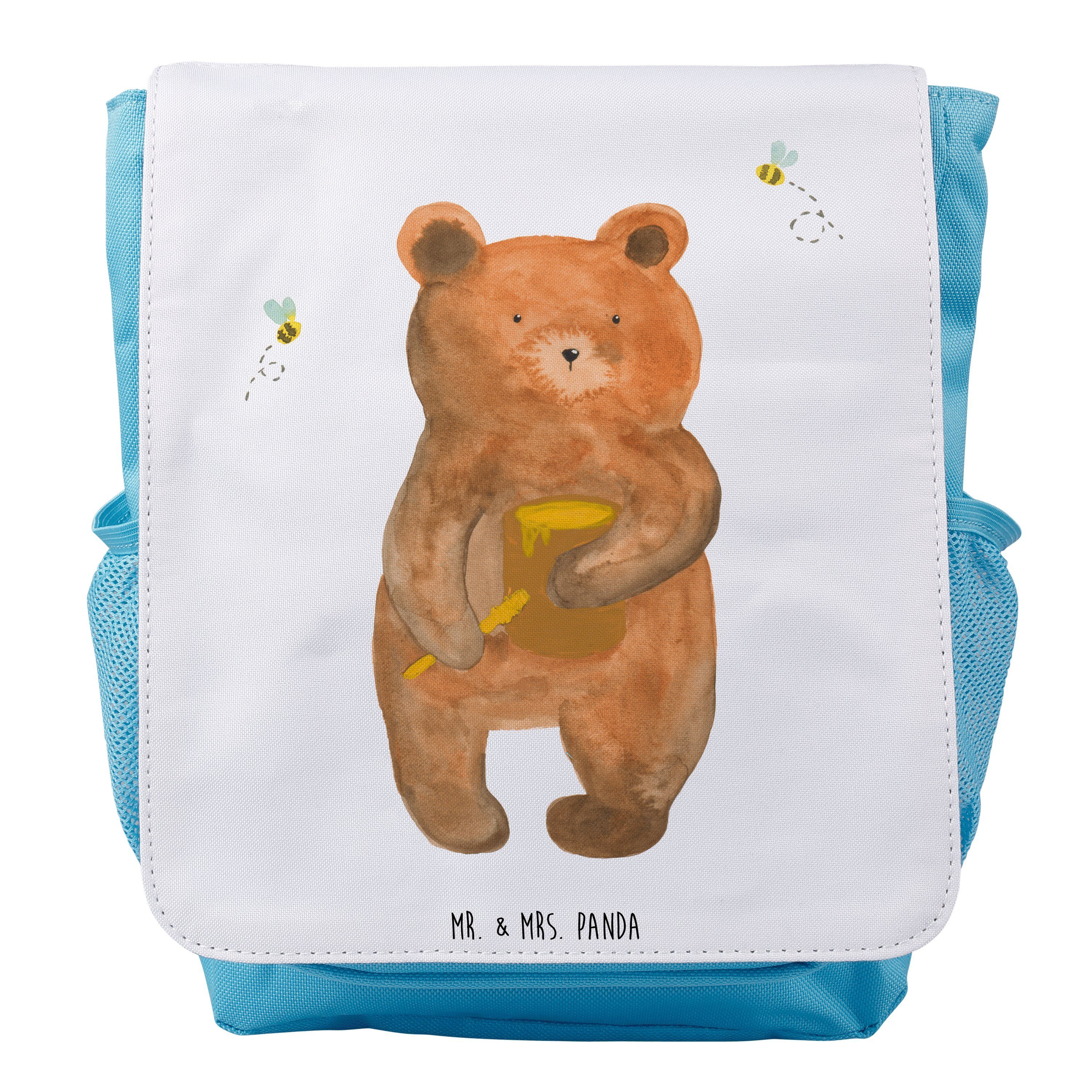 Mr. & Mrs. Panda Kinderrucksack Jungen Honigbär - Weiß - Geschenk, Teddy, Kinderrucksack, Kleiner Ruc | Rucksäcke