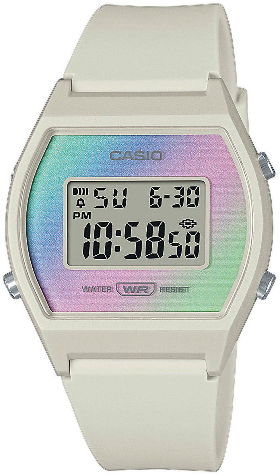 Casio Collection Chronograph LW-205H-8AEF, Quarzuhr, Armbanduhr, Damenuhr, digital, Stoppfunktion