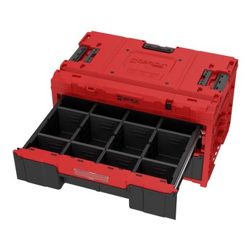 QBRICK System Werkzeugkoffer ONE Drawer 2 Toolbox 2.0 RED Ultra HD Custom Schubladen Werkzeugbox