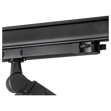 SLV Stromschienensystem LED 3-Phasen-Spot One in Schwarz 15,2W 670lm 4000K, 10,5 cm, Schienensystem