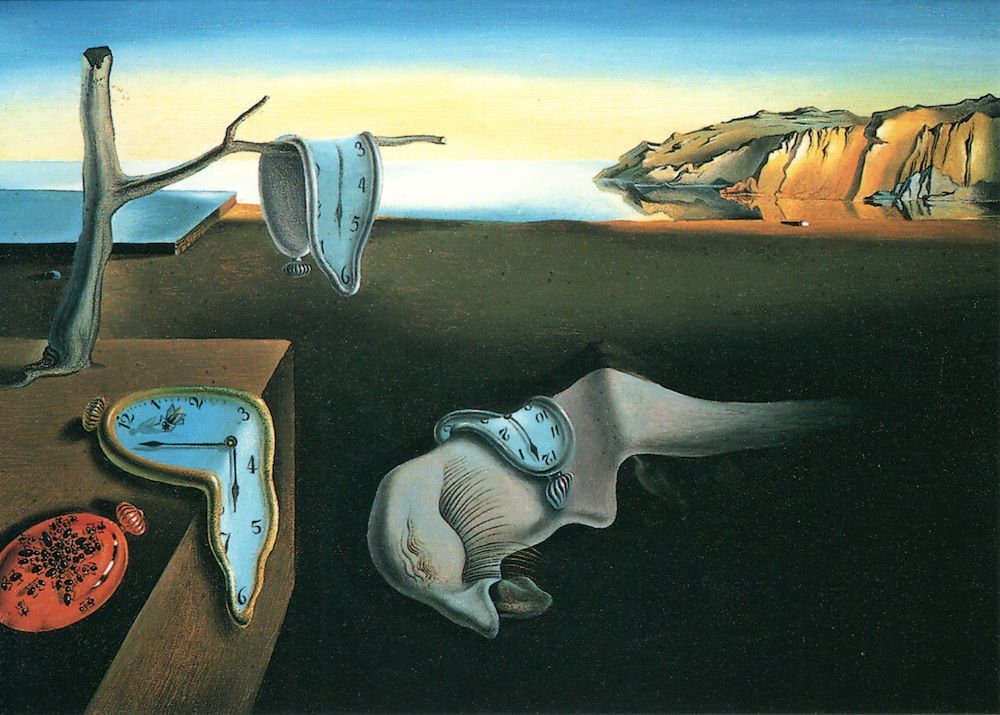 Salvador Erinnerung" der Postkarte Dalí Kunstkarte "Die Beständigkeit