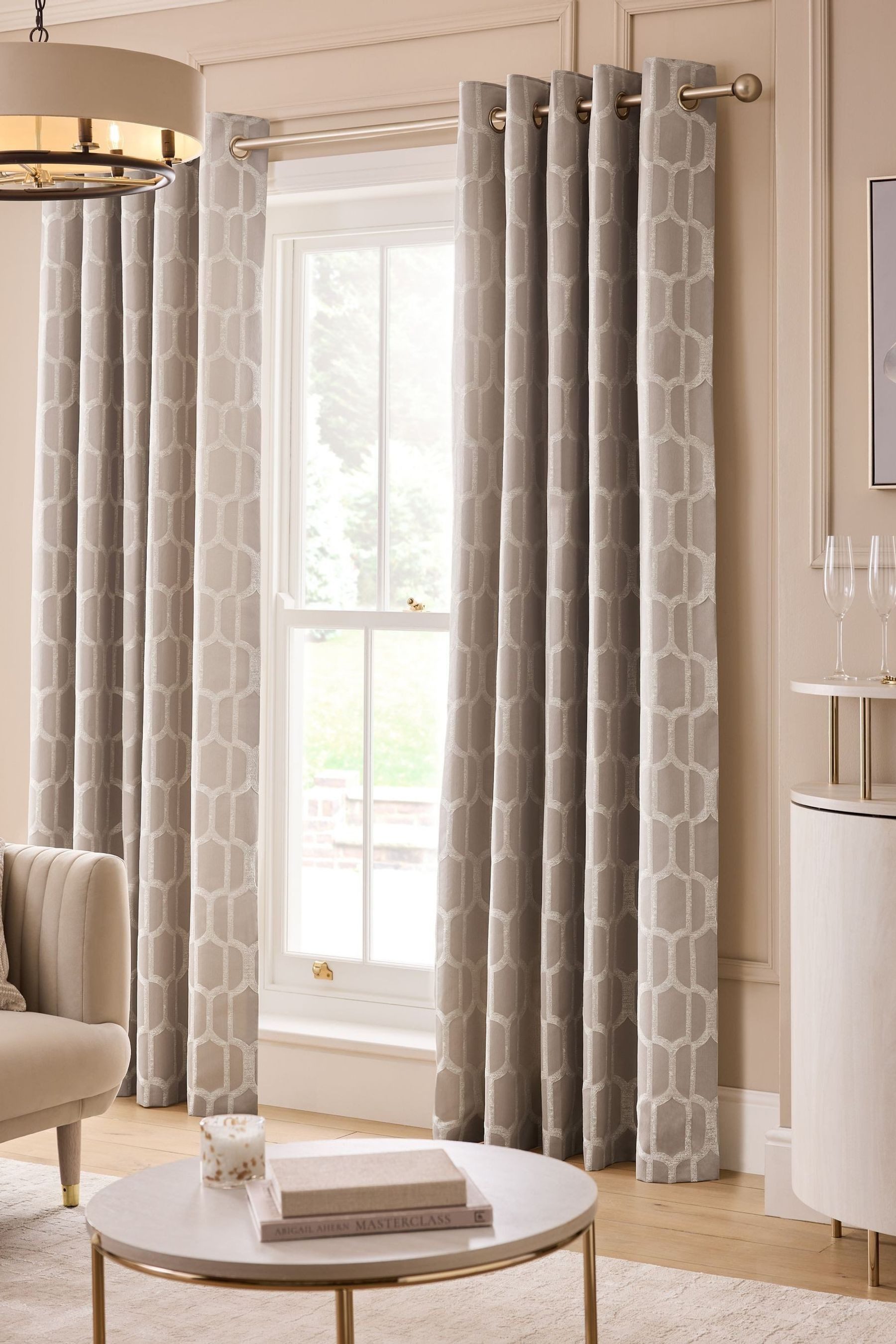 Next Vorhang Gefütterte Collection Luxe Evie Ösenvorhänge (2 St), Ösen