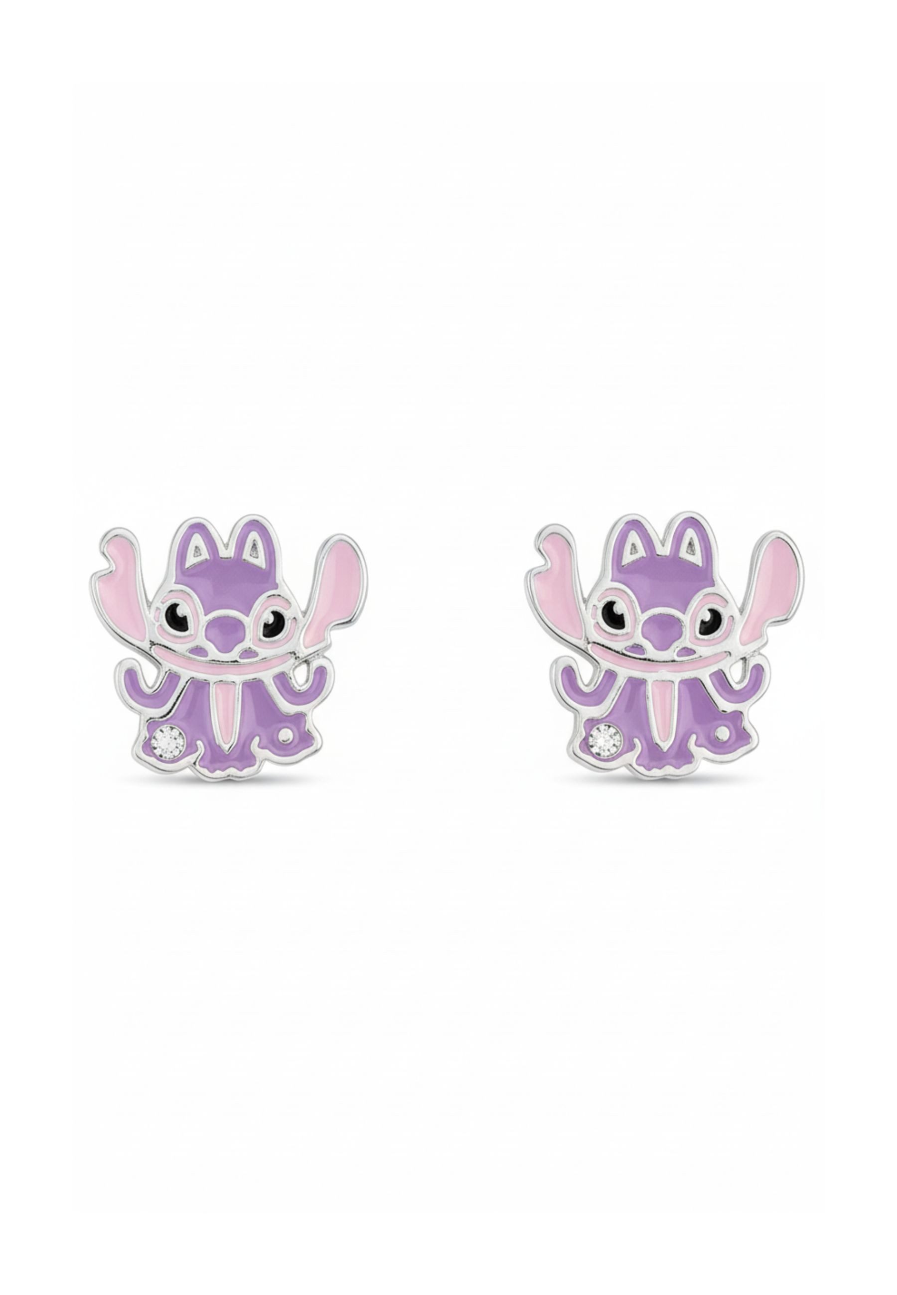 Disney Fingerring Silberbeschichtete Engel-Ohrstecker (Set)