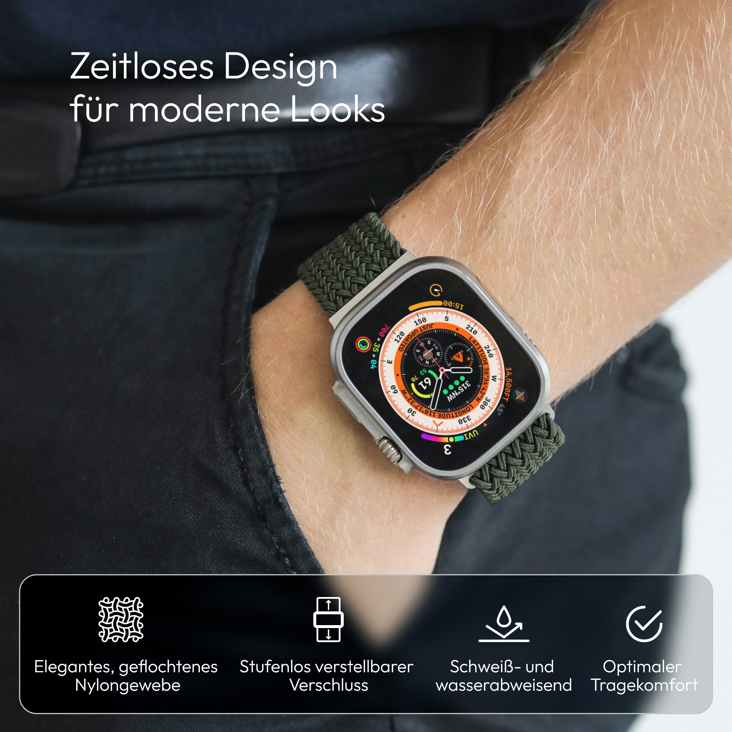 VONMÄHLEN Smartwatch-Armband Woven Loop günstig online kaufen