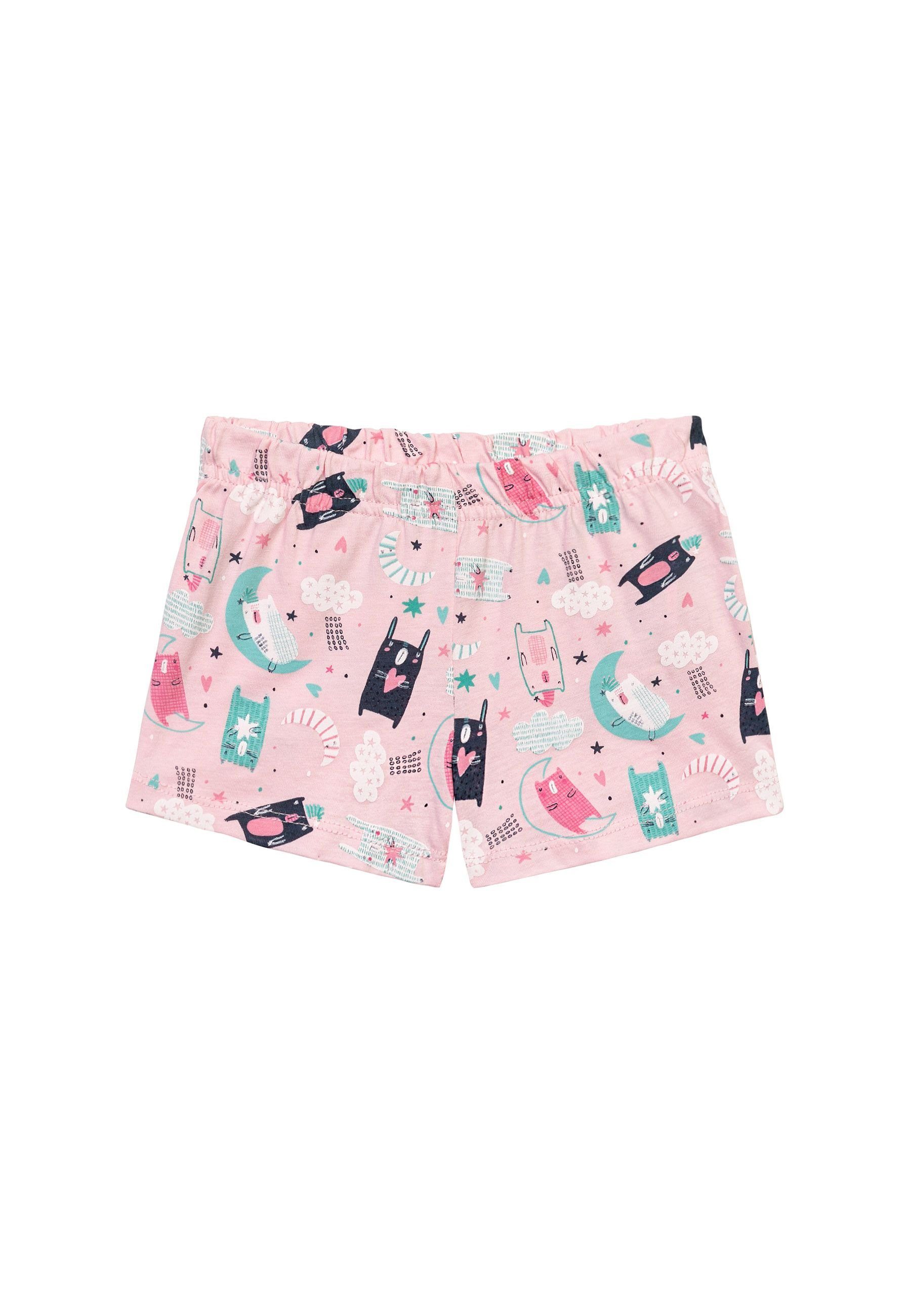 MINOTI Pyjama Sommer Schlafanzug Rosa (1y-8y)