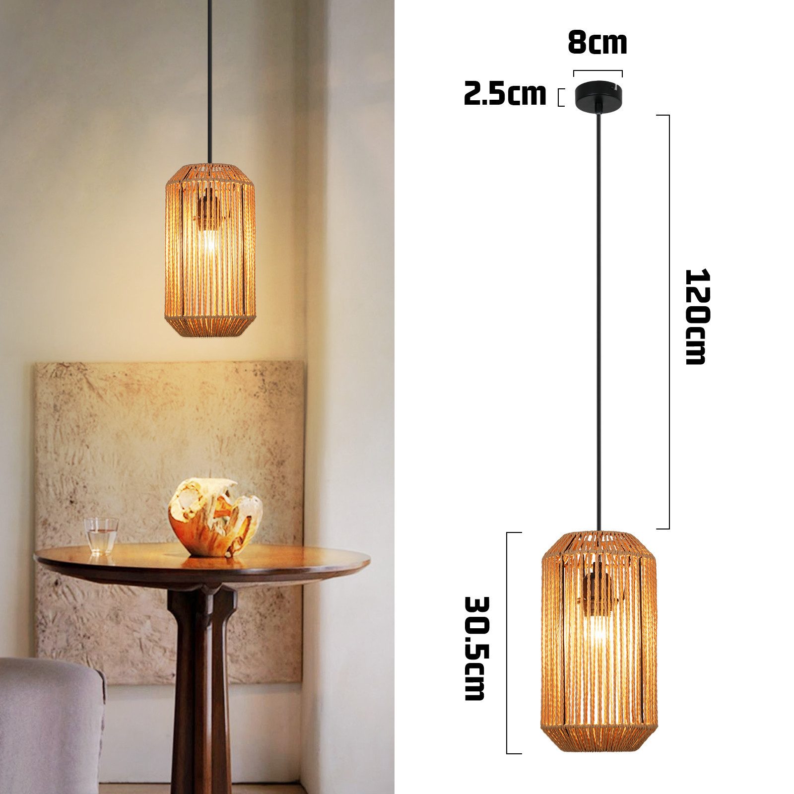 ZMH Pendelleuchte Esszimmer 1 Flammig Vintage günstig online kaufen