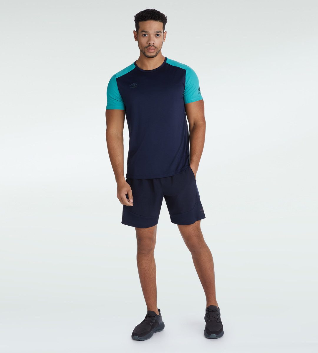 Umbro T-Shirt Trainings Pro Training Poly Tee navyblau/aqua Herren