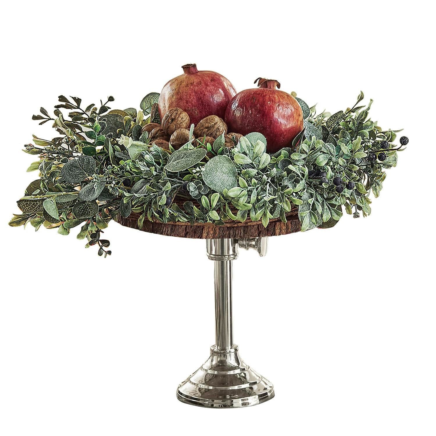 Mirabeau Etagere Etagere Danice II braun/silber, Gestell: Aluminium, Ablagefläche: Mangoholz (mangifera indica)