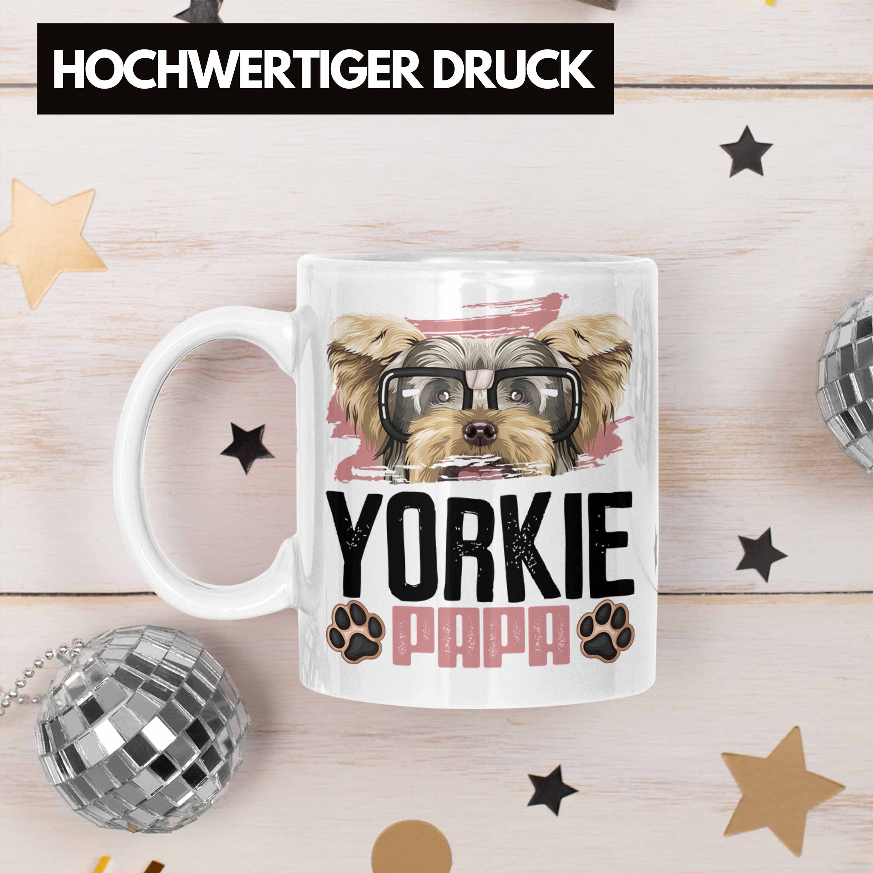 Yorkie Tasse Spruch Besitzer Tasse Trendation Geschenk Weiss Papa Lustiger Yorki Geschenkidee