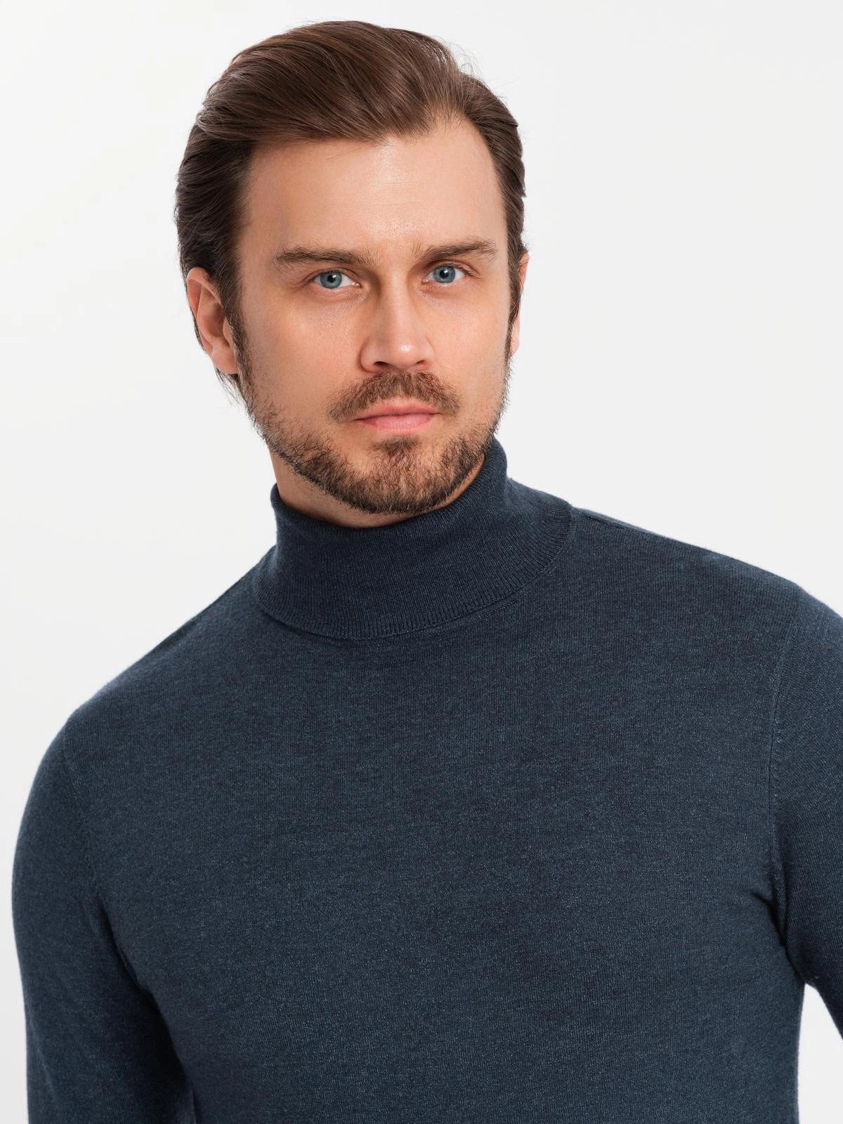 OMBRE Rollkragenpullover Herrenstrick-Rollkragenpullover mit Viskose günstig online kaufen