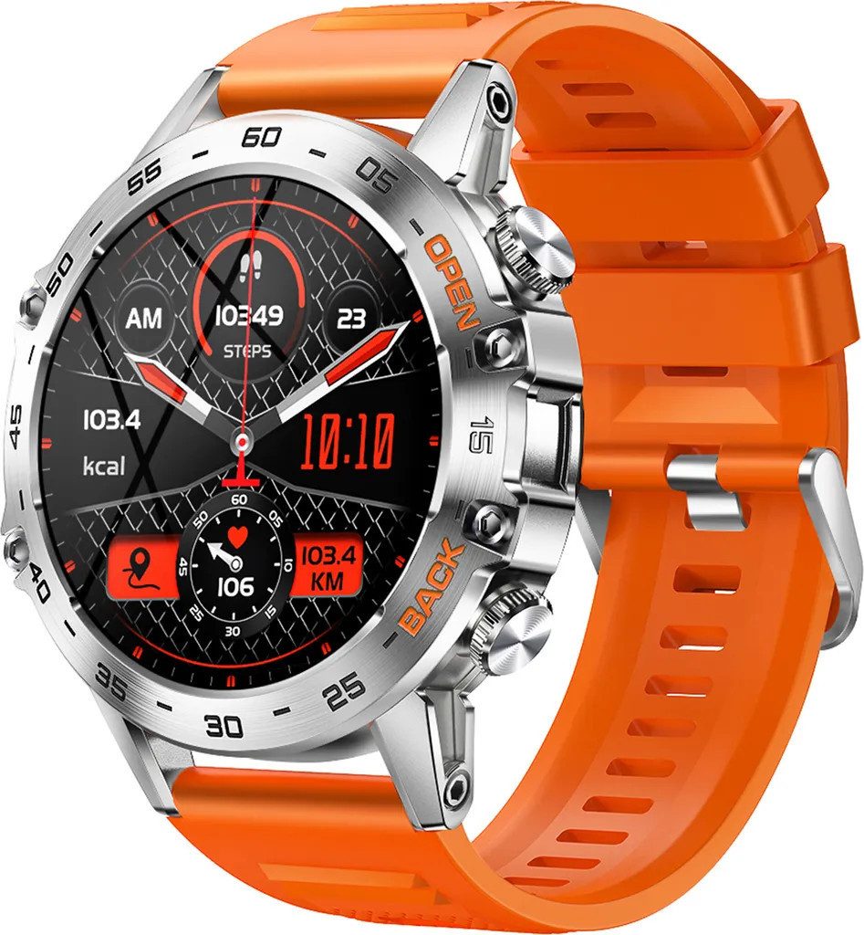 Smartwatch Herren mit Telefonfunktion, 24/7 Herzfrequenz Smartwatch