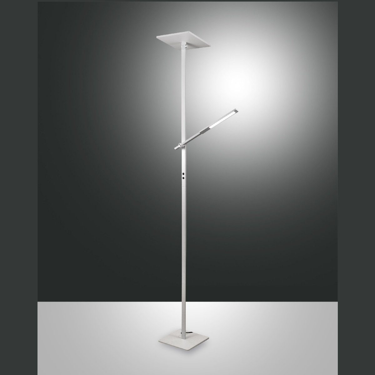 FABAS LUCE LED Stehlampe Ideal, 3-Stufen-Dimmer, CCT-Farbtemperaturwechsler, Memory-Funktion, LED fest integriert, Warmweiß, Kaltweiß, Bürobeleuchtung in Schwarz oder Weiß