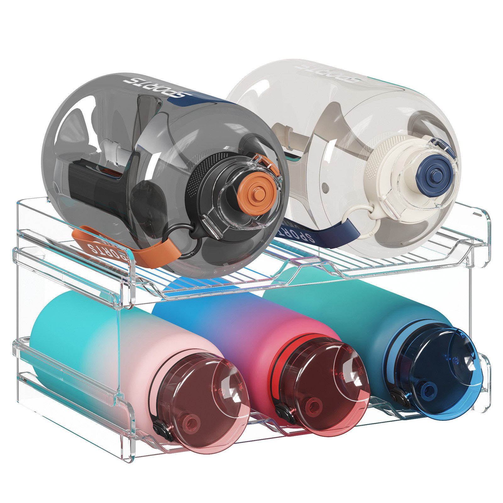Lifewit Küchenorganizer-Set Stapelbarer Flaschenhalter Weinflaschen Halter günstig online kaufen