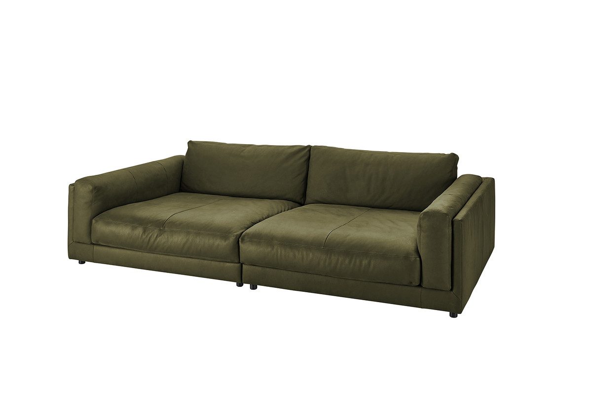 KAWOLA Big-Sofa RAINA, Cord oder Leder verschiedene Farben