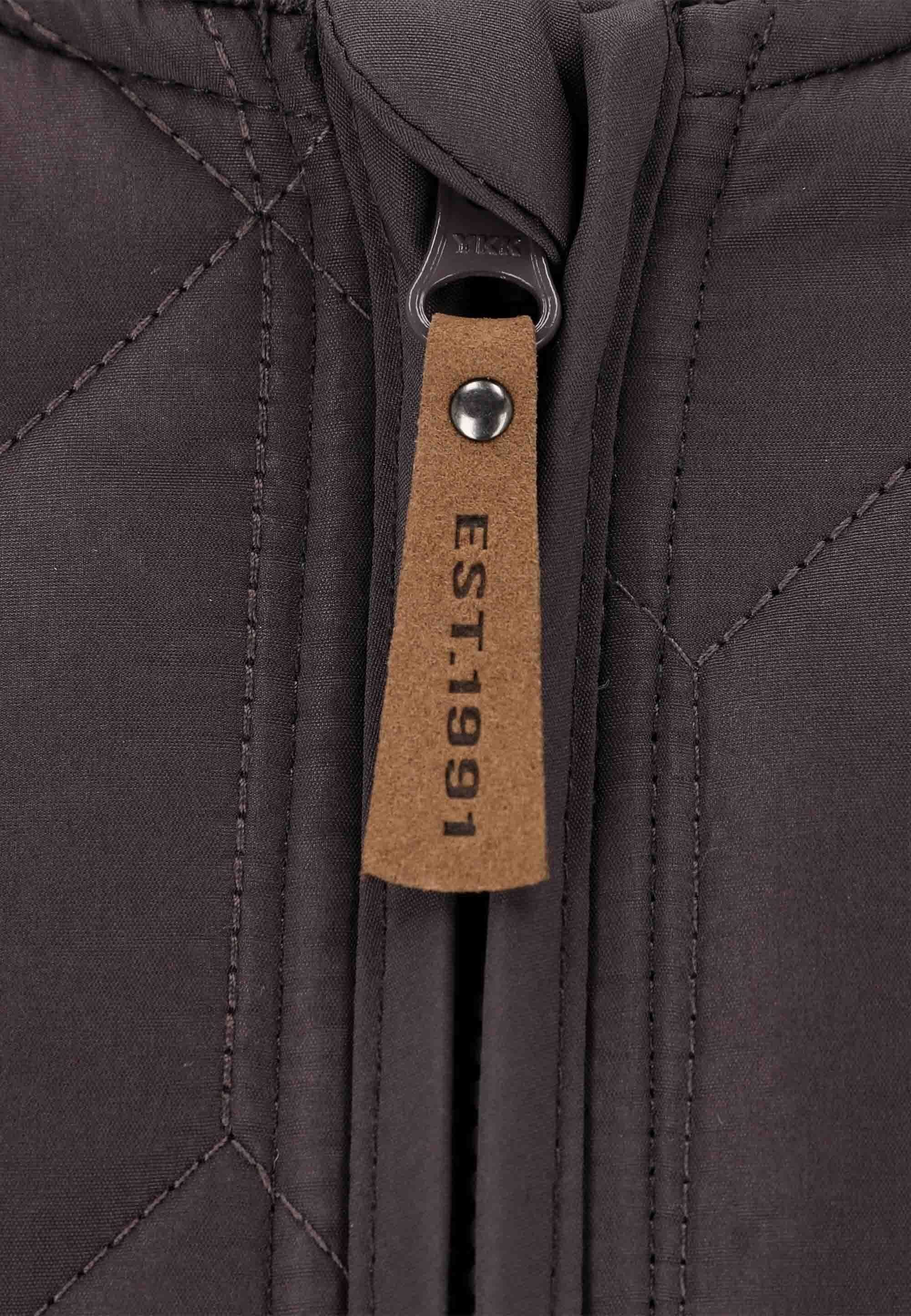 braun WEATHER Bündchen mit REPORT elastischen Outdoorjacke Piper