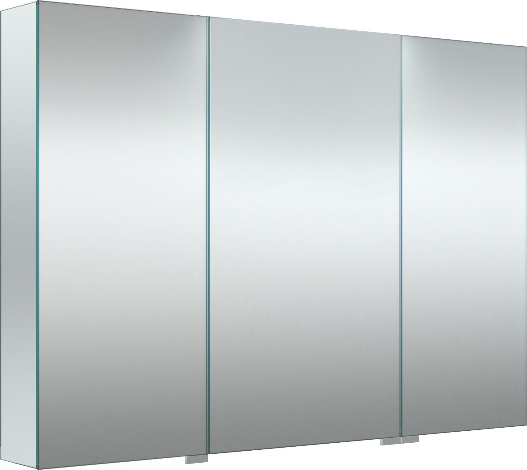 welltime Spiegelschrank G-Line doppelseitig verspiegelt und mit verspiegelten Seitenwänden, Softclose