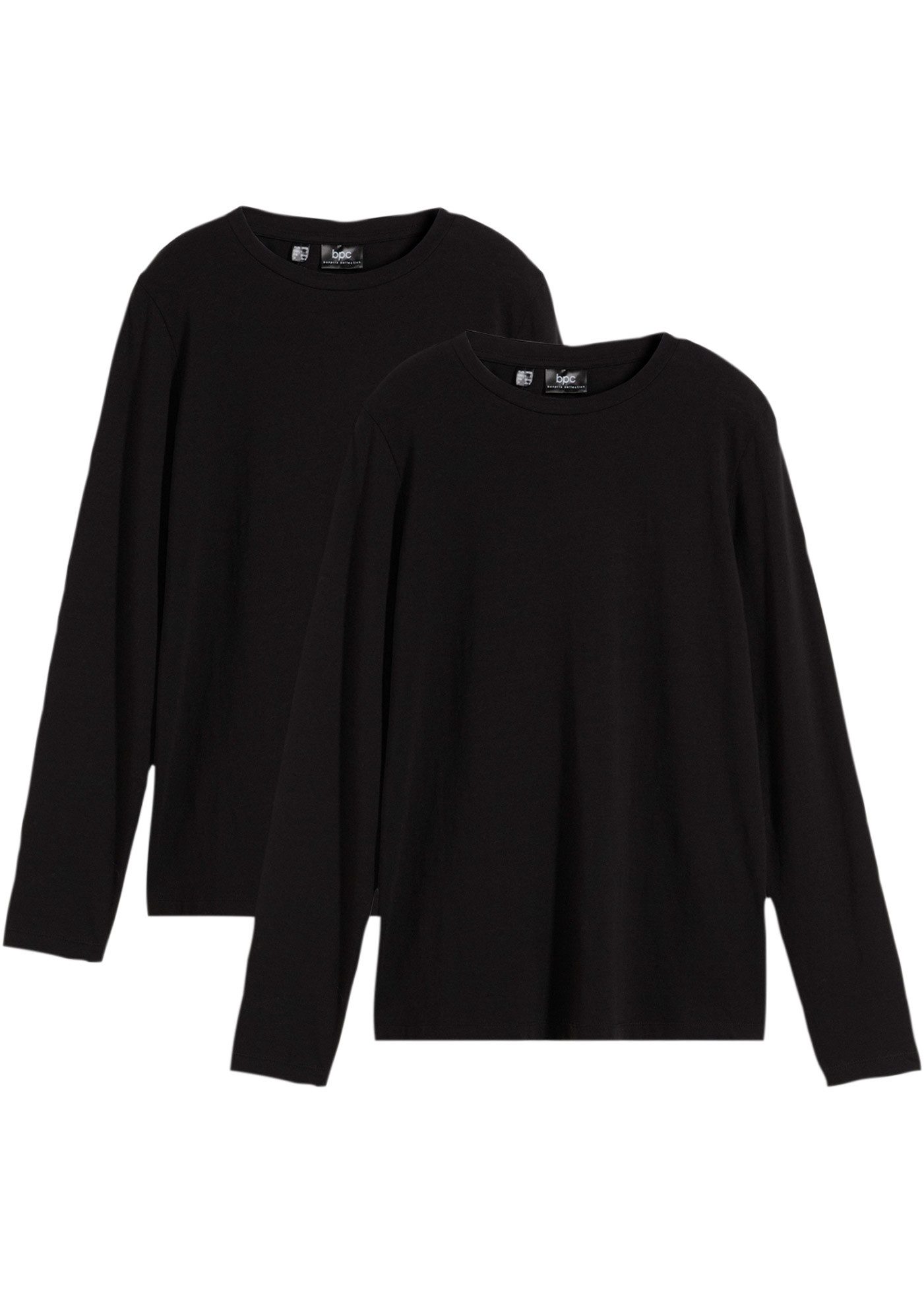 bonprix Langarmshirt (Packung, 2-tlg., 2) im 2er Pack mit Rundhalsausschnit günstig online kaufen