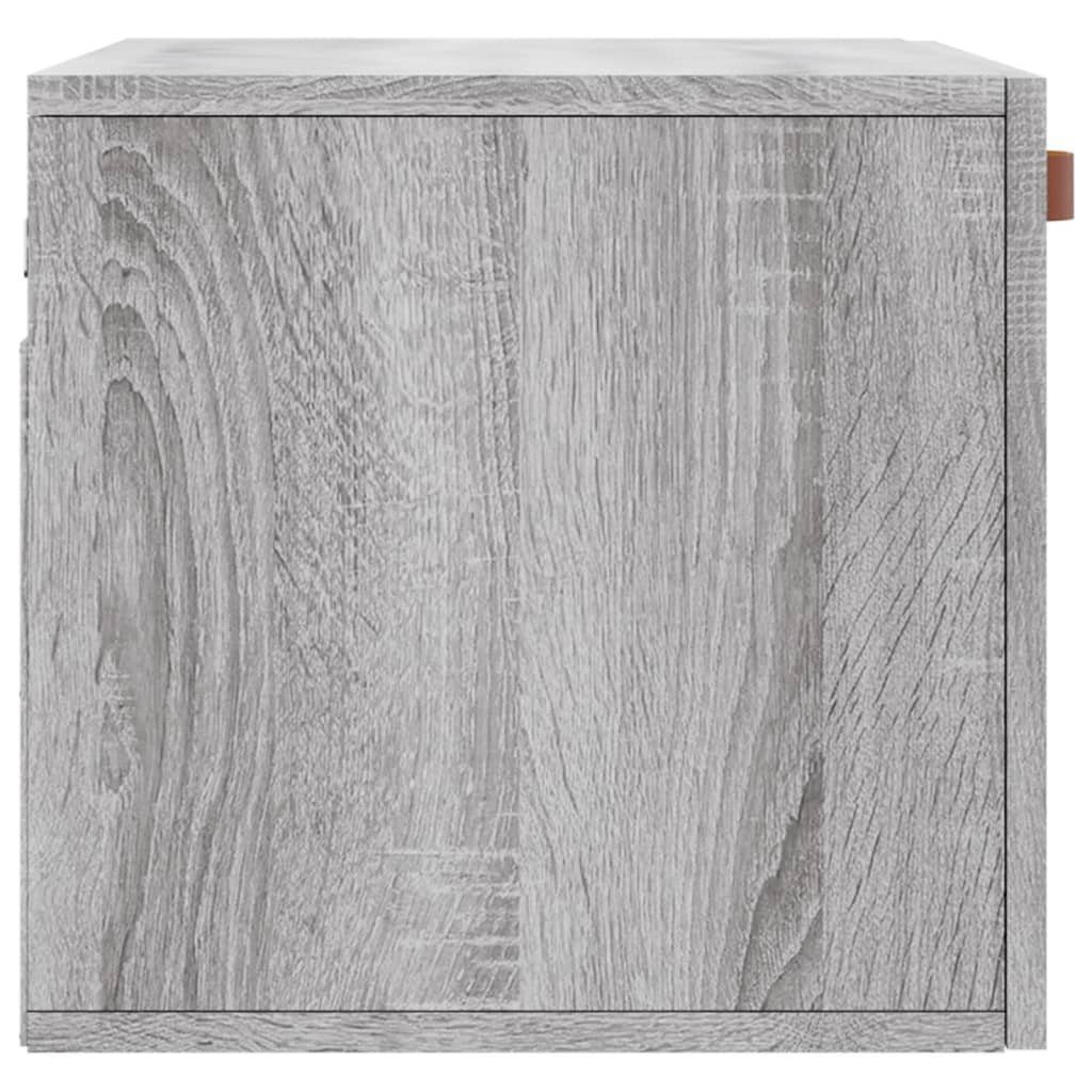 Wandschrank Grau Fächerschrank (1-St) 60x36,5x35 cm vidaXL Sonoma Holzwerkstoff